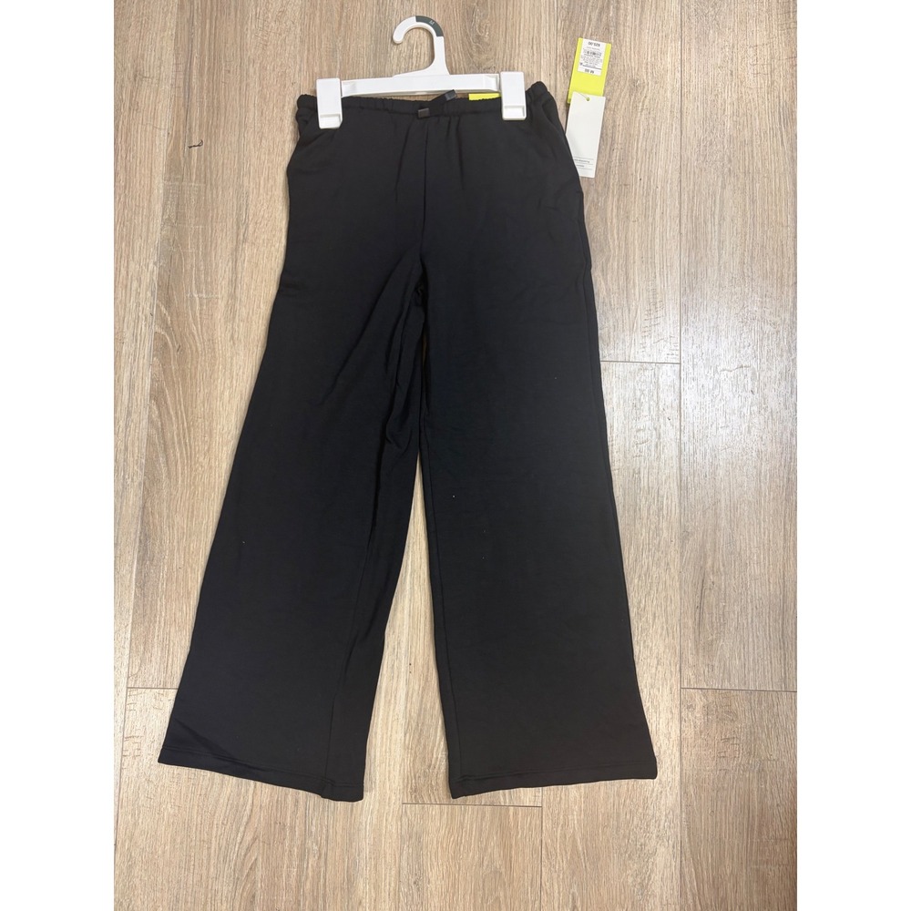 All In Motion Girls Black Wide Leg Pants High Rise Full Length M 8 039030364